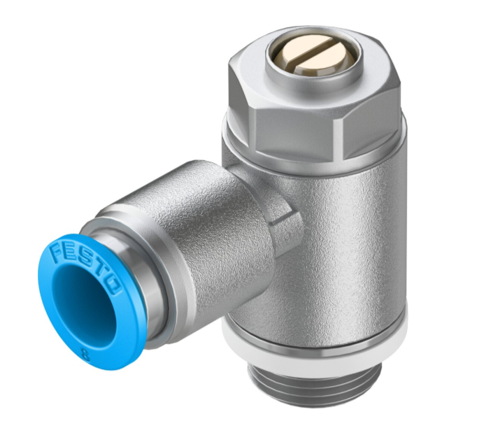 FESTO 1-WAY FLOW CONTROL VALVE GRLA-1/4-QS-8-D