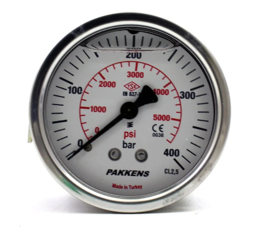 Q 63mm 0/400 BAR REAR OUTPUT MANOMETER