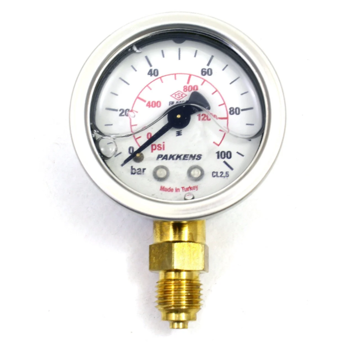 Q 63mm 0/100 BAR BOTTOM OUTPUT MANOMETER